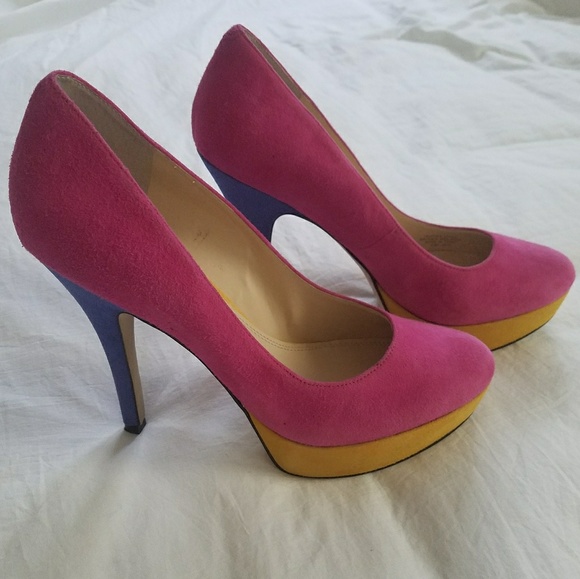 Enzo Angiolini Colorblock Heels - Picture 8 of 8